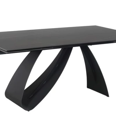 Ausziehbarer Esstisch HELIO - 160x90, schwarz