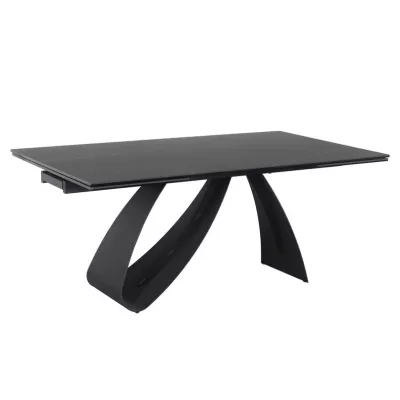 Ausziehbarer Esstisch HELIO - 160x90, schwarz