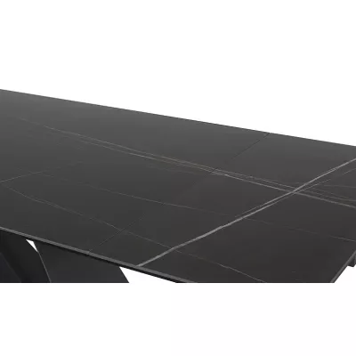 Ausziehbarer Esstisch HELIO - 160x90, schwarz