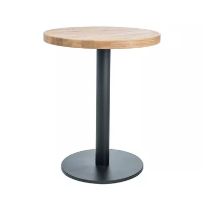 Beistelltisch KYRYLO 2 - 80, Eiche / Schwarz