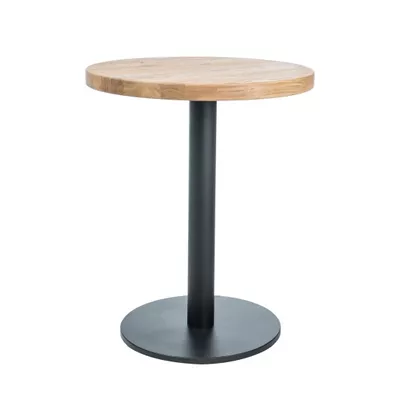 Beistelltisch KYRYLO 2 - 70, Eiche / Schwarz