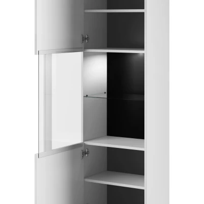 Eintürige Vitrine IVA – weiß