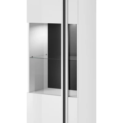 Eintürige Vitrine IVA – weiß