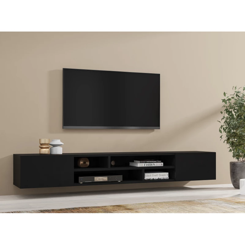 TV-Bank NIKOL – schwarzer Onyx