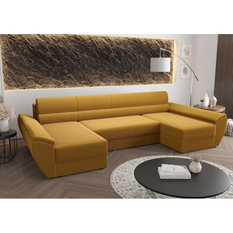 U-förmige Couchgarnitur OPHELIA – Honigfarbe