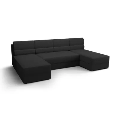Couchgarnitur in U-Form OPHELIA – Dunkelgrau