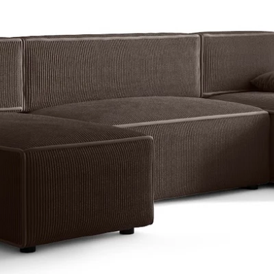 Couchgarnitur in U-Form RADANA – Braun