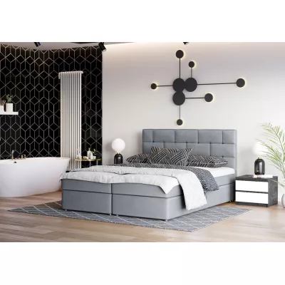 Boxspringbett mit Stauraum WALLY COMFORT – 140x200, Grau