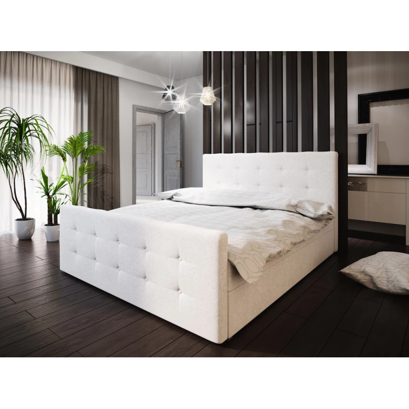 Boxspring-Doppelbett VASILISA 1 – 200x200, Beige