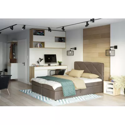 Ehebett mit Stauraum KATRIN COMFORT – 140x200, braun