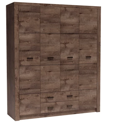 Geräumiger Kleiderschrank BESS – Breite 178 cm, Dunkelasche