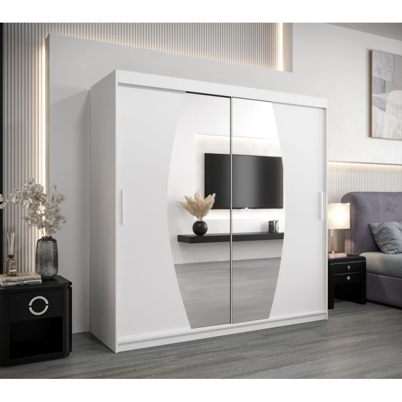 Kleiderschrank LILIANA – Breite 200 cm, weiß