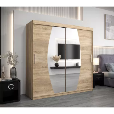 Kleiderschrank LILIANA – Breite 200 cm, Sonoma-Eiche
