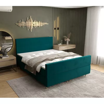 Boxspringbett ANGELES PLUS – 200x200, Grün