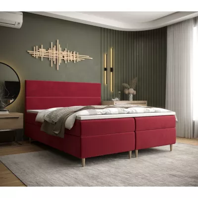 Boxspringbett ANGELES COMFORT – 140x200, Rot