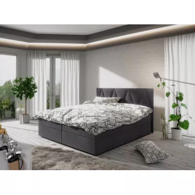 Ehebett mit Stauraum STIG COMFORT 3 – 140x200, grau