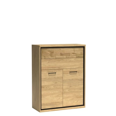 GINETTE hohe Kommode - Hickory Nussbaum / Eiche