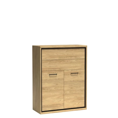 GINETTE hohe Kommode - Hickory-Nussbaum