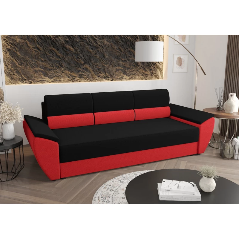 Schlafsofa OPHELIA – Schwarz/Rot