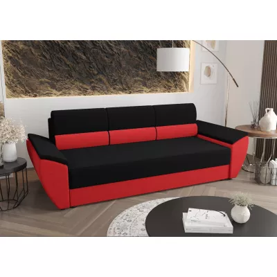 Schlafsofa OPHELIA – Schwarz/Rot