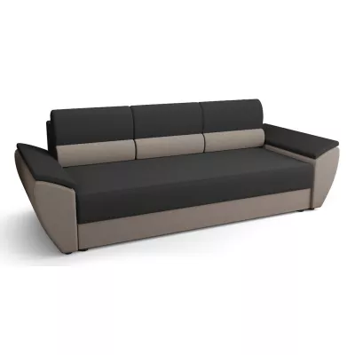 Schlafsofa OPHELIA – Dunkelgrau/Hellbraun