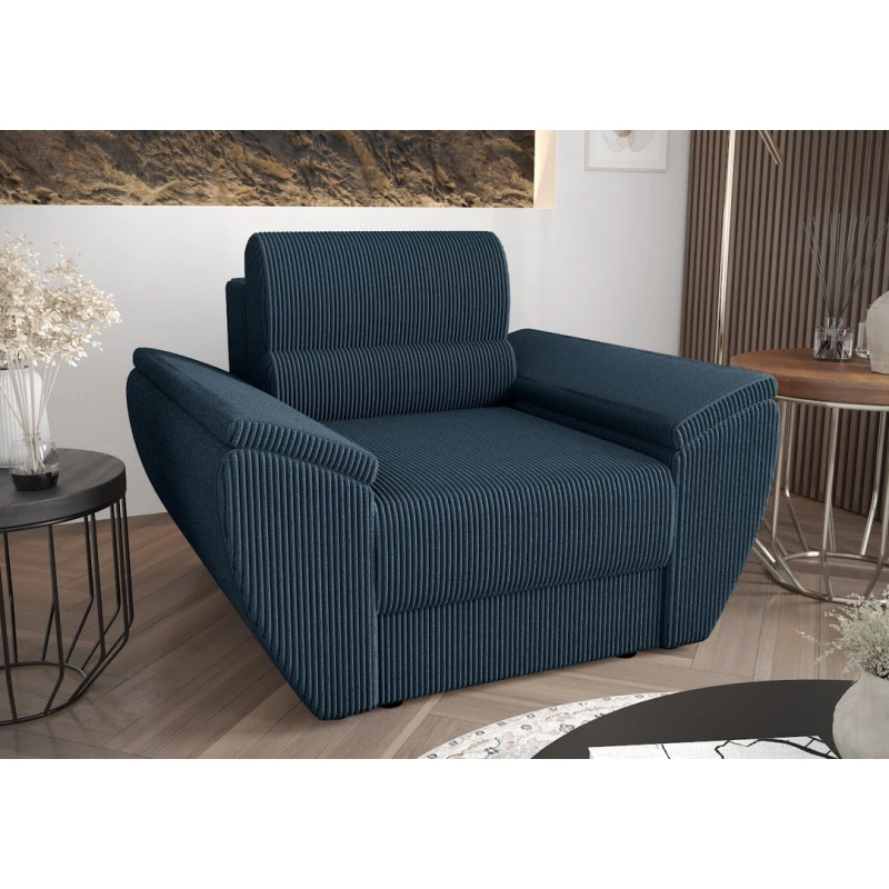 Stilvoller Sessel OPHELIA – blau Stilvoller Sessel OPHELIA – blau