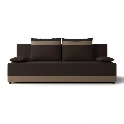 Schlafsofa mit Stauraum OLIVE – Braun/Beige