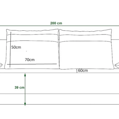 Schlafsofa mit Stauraum OLIVE – Braun/Beige