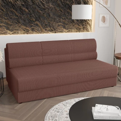 Dreisitziges Schlafsofa OPHELIA – dunkelrosa