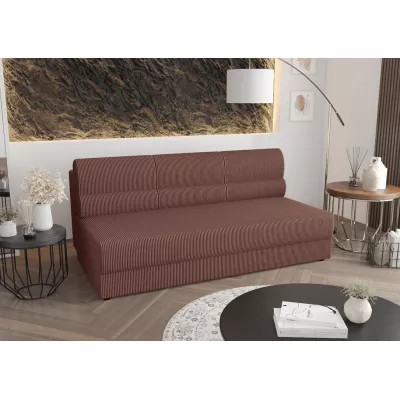Dreisitziges Schlafsofa OPHELIA – dunkelrosa