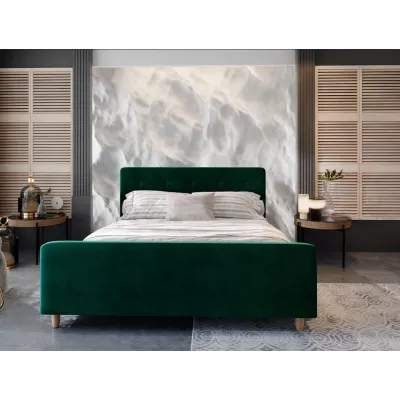 Einzelbett mit Stauraum NESSIE 2 – 90x200, grün