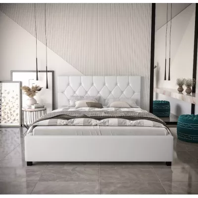 Ehebett mit Stauraum NARINE 2 – 180x200, weiß