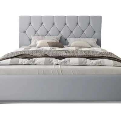 Polsterdoppelbett NARINE – 140x200, grau