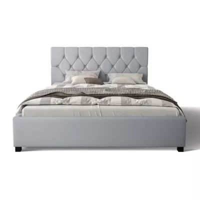 Polsterdoppelbett NARINE – 140x200, grau