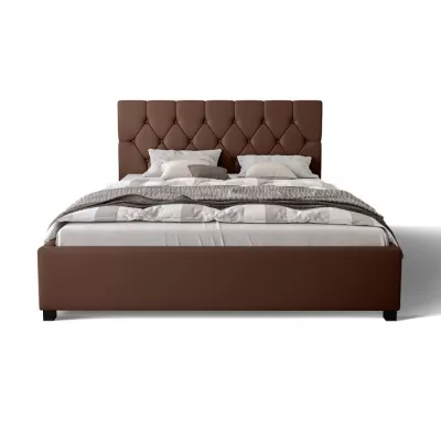 Ehebett mit Stauraum NARINE 2 – 180x200, braun