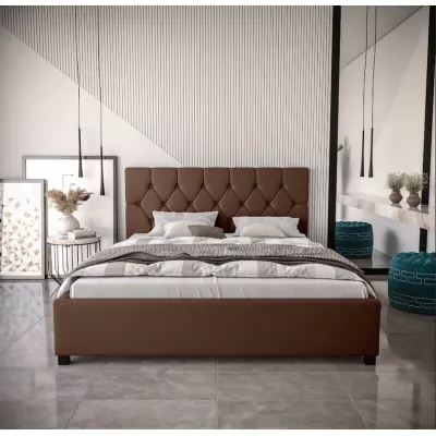 Ehebett mit Stauraum NARINE 2 – 180x200, braun
