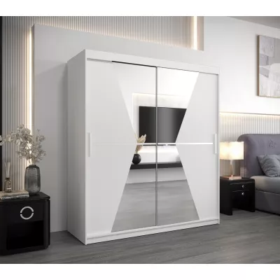 Schwebetürenschrank MILANA – Breite 180 cm, Weiß