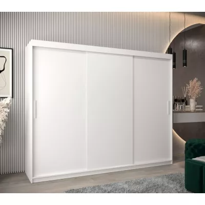 Schwebetürenschrank mit einer Breite von 250 cm TIMEA – Weiß
