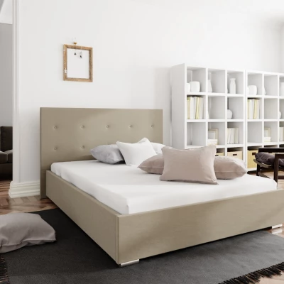 Ehebett mit Stauraum FLEK 1 – 180x200, beige
