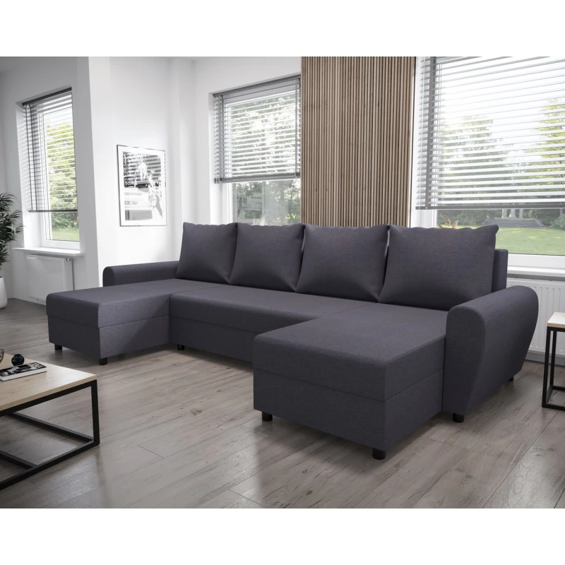 U-förmiges Sofa DEBORA – Grau