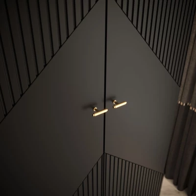 Kleiderschrank MARIYA 2 – 100 cm, schwarz