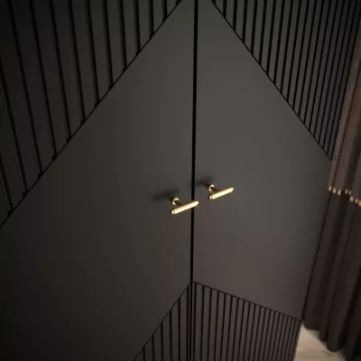 Kleiderschrank MARIYA 2 – 100 cm, schwarz