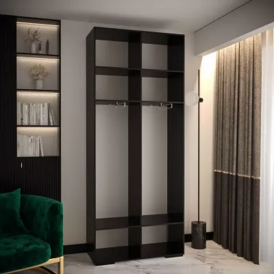 Kleiderschrank MARIYA 2 – 100 cm, schwarz