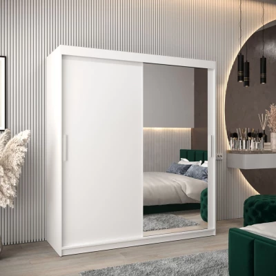 Schwebetürenschrank mit einer Breite von 180 cm TIMEA 2 – Weiß