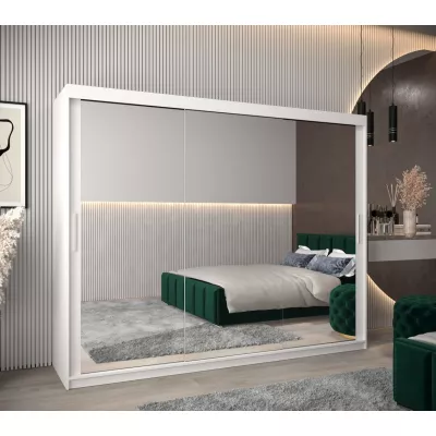 Schwebetürenschrank mit einer Breite von 250 cm TIMEA 3 – Weiß