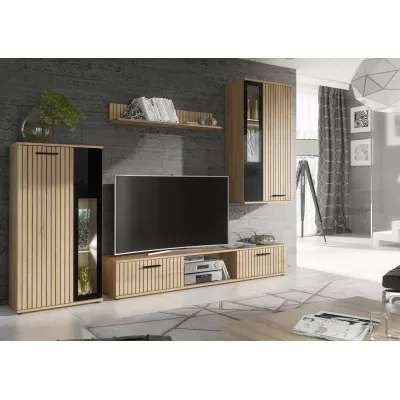 Wohnzimmerwand MAJA - Jackson Hickory