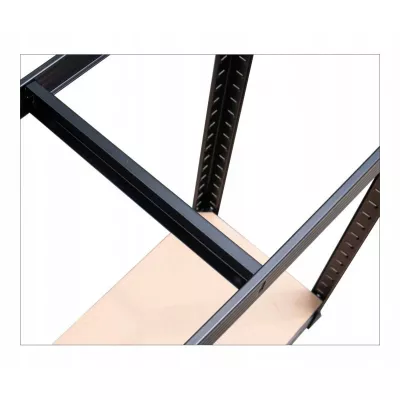 Metall-Haushaltsregal RAIVO 2 - schwarz