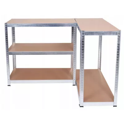 Metall-Haushaltsregal RAIVO 2 - silber