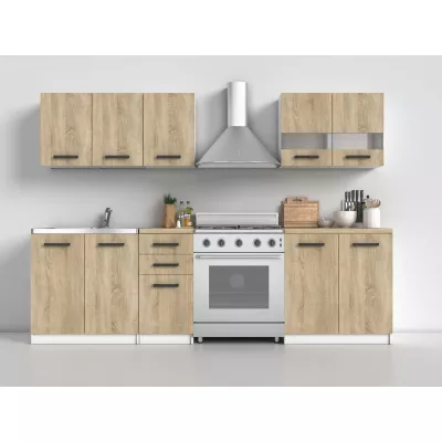 Küchenzeile 200/200 cm KRISTEL - Sonoma Eiche