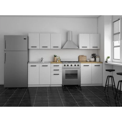 Küchenzeile 200/200 cm KERLI - Artisan Eiche / Weiß